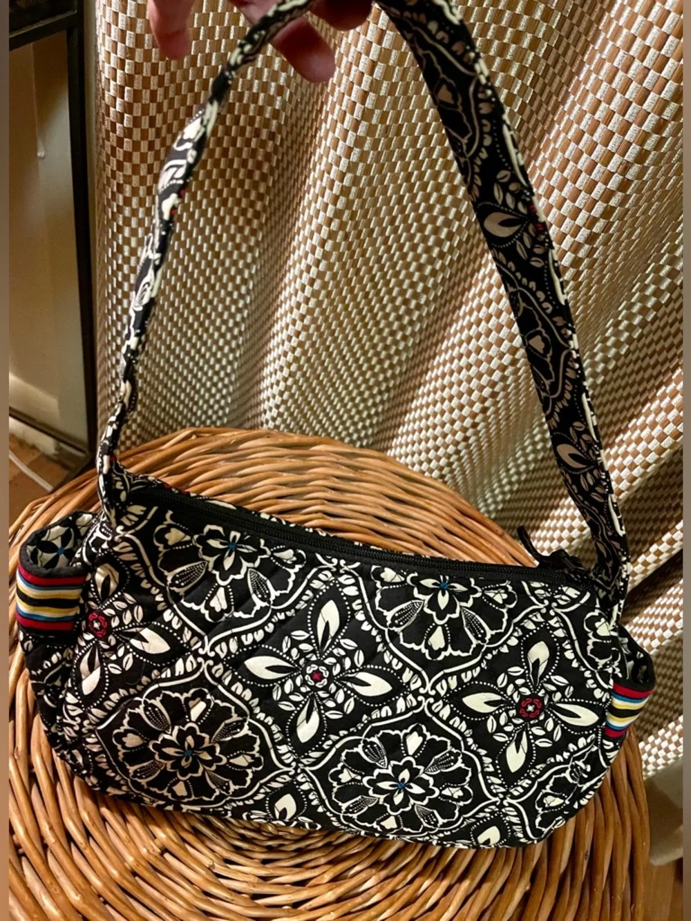 Vera Bradley Shoulder Bag, "Barcelona" Pattern - Picture 2 of 6